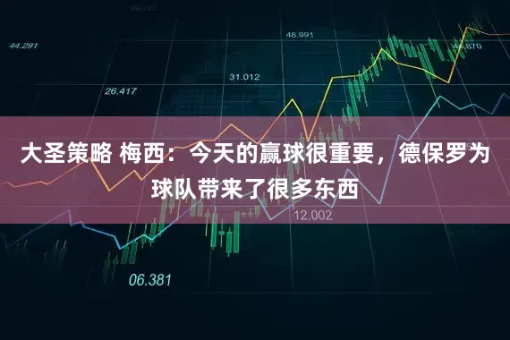 大圣策略 梅西：今天的赢球很重要，德保罗为球队带来了很多东西