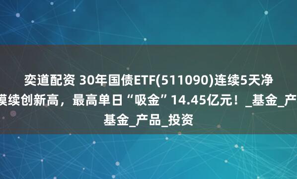 奕道配资 30年国债ETF(511090)连续5天净流入规模续创新高，最高单日“吸金”14.45亿元！_基金_产品_投资