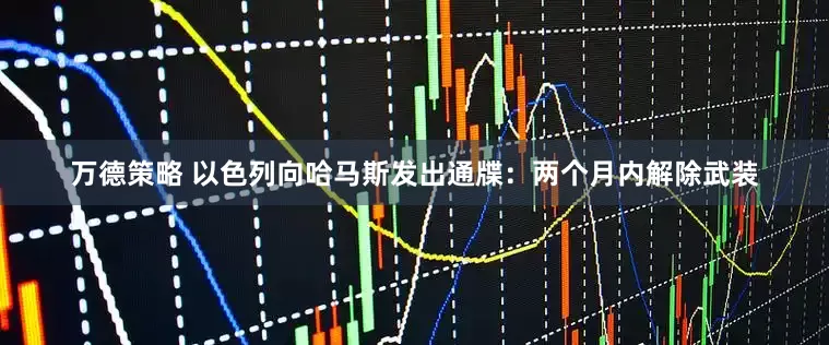 万德策略 以色列向哈马斯发出通牒：两个月内解除武装